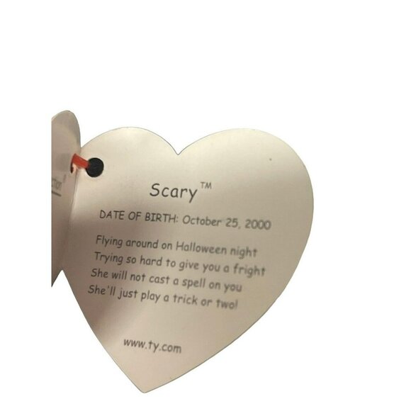 Ty Beanie Babies Halloween Plush "SCARY" Witch - 2000 With Tag - Picture 5 of 7